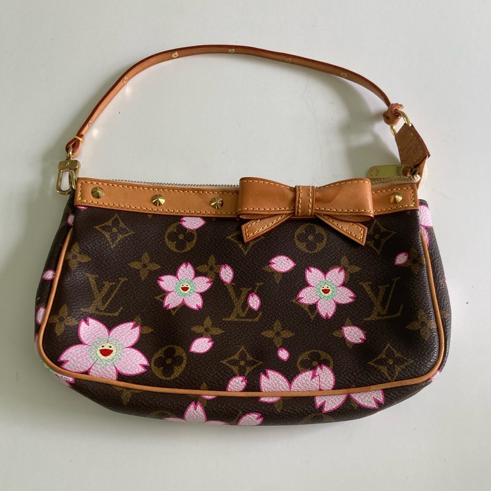 TAKASHI MURAKAMI X LOUIS VUITTON MONOGRAM BLOSSOM POCHETTE ACCESSOIRES